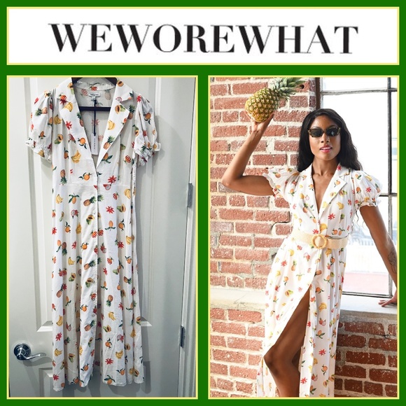 WEWOREWHAT- Bella Midi Dress W/Out Belt (NWT) - Picture 1 of 12